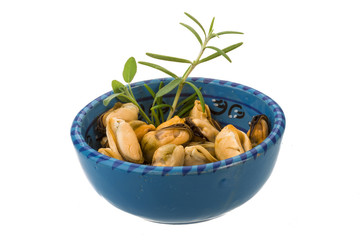 Marinated mussels