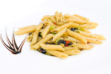 Pasta with pesto sauce