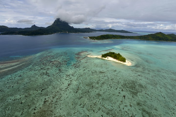 Aerial view of Bora Bora Island