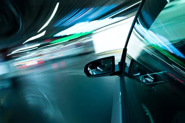 Selbstklebende Fototapete Schnelle Autos Hochgeschwindigkeitsauto