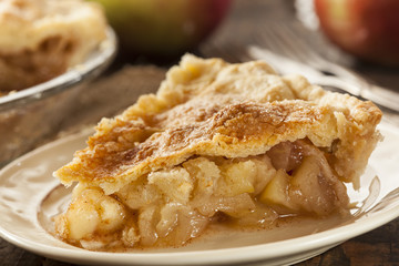 Homemade Organic Apple Pie Dessert - Powered by Adobe