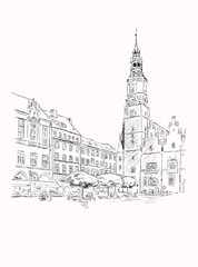 Naklejka premium Breslau-Wroclaw