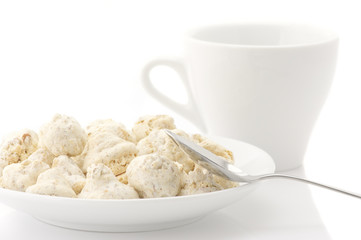 Almond cookies and cup