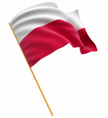 3D Polish flag