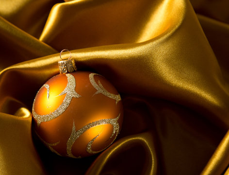 Abstract christmas background on luxury cloth
