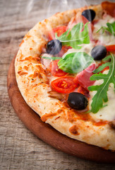 Delicious italian pizza