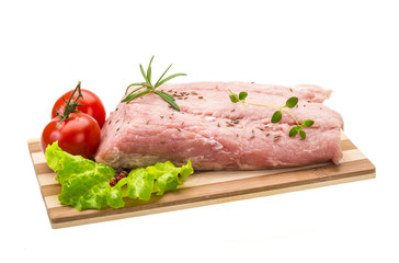 Raw pork meat
