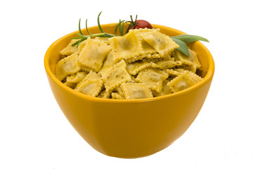 Ravioli with herbs