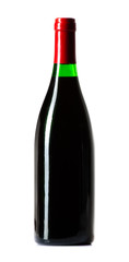 Wine bottle isolated on white
