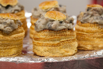 French gastronomy with bouchee a la reine specialty