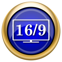 16 9 TV icon