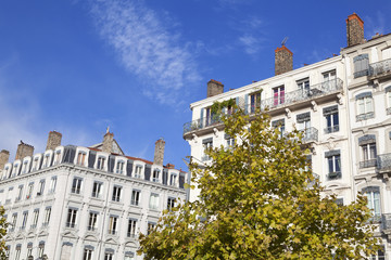 Fassade traditioneller Wohngebäude in Lyon,Frankreich © Ralf Gosch