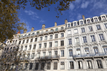 Fassade traditioneller Wohngebäude in Lyon,Frankreich © Ralf Gosch