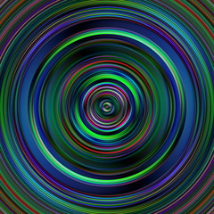 Fototapeta na wymiar Dark multicolored circles disk illustration.