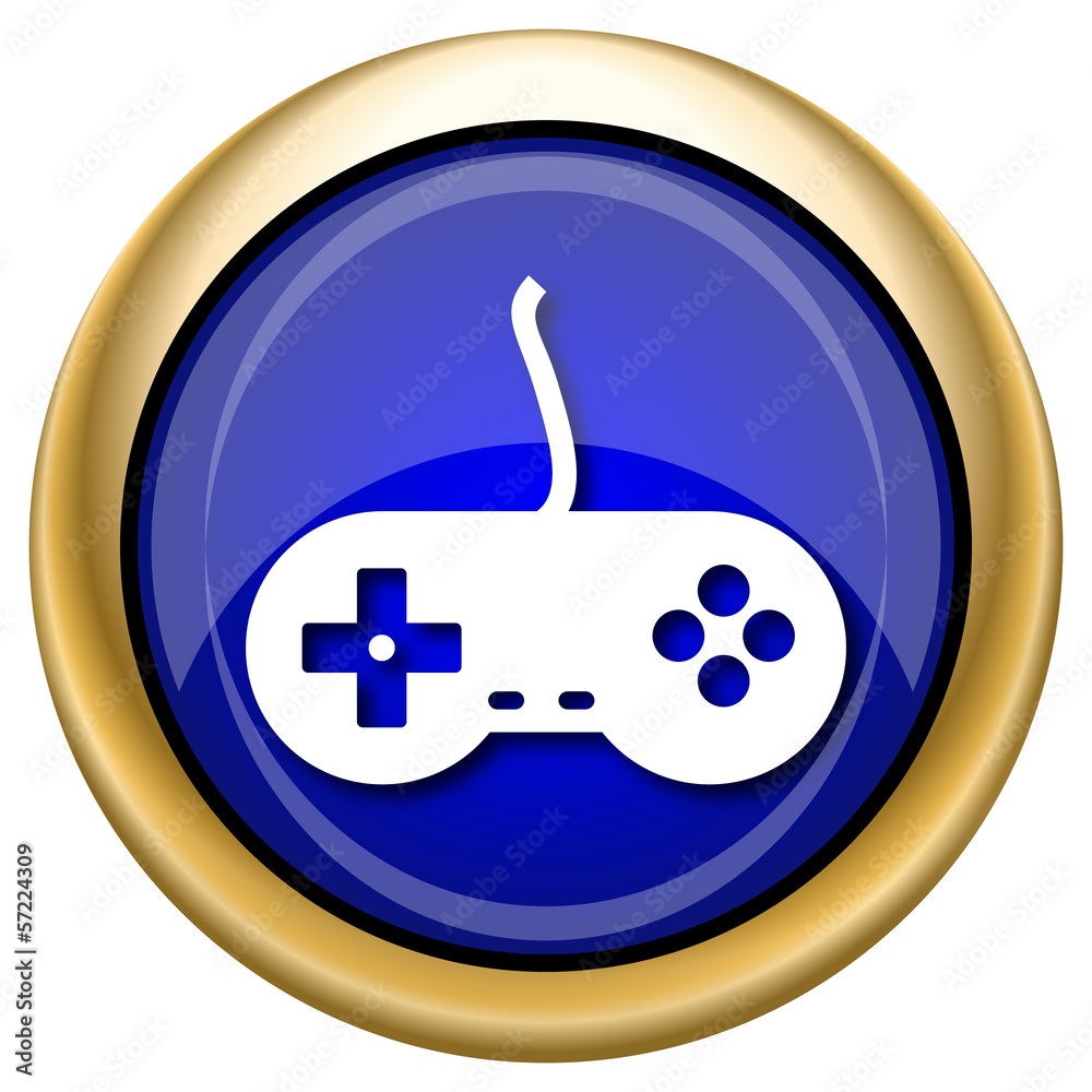 Wall mural gamepad icon