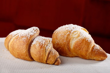 Fresh and tasty croissants