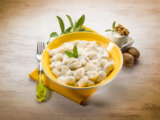 gnocchi with ricotta and nuts