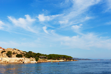 Sardinia coast at Palau city.
