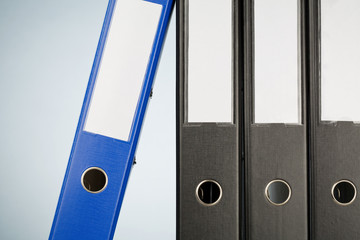 Closeup of Office Folders