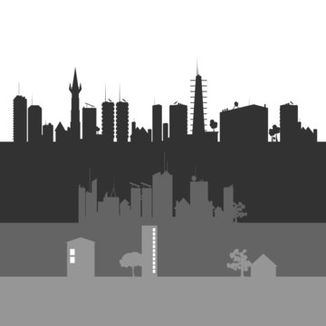 city art vector illustration