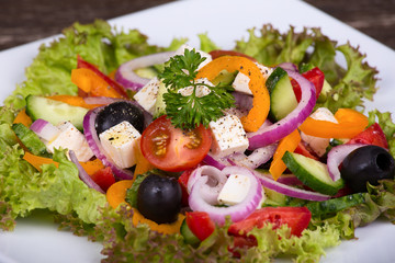 Fresh vegetable salad