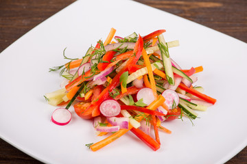 Fresh vegetable salad