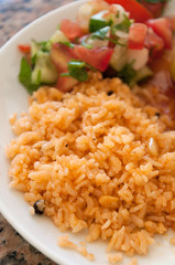 delicious pilaf on a plate