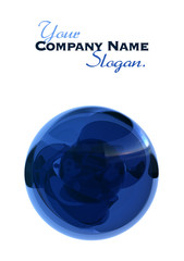 Blue crystal ball