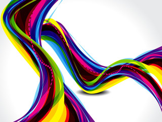 abstract rainbow color wave