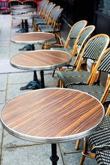 Street view of a coffee terrace