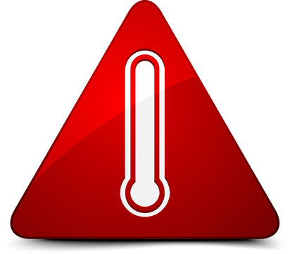 Danger Hot Temperature Sign