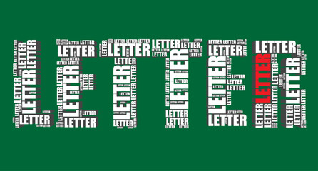 letter typography 3d text word art vector letter illustration