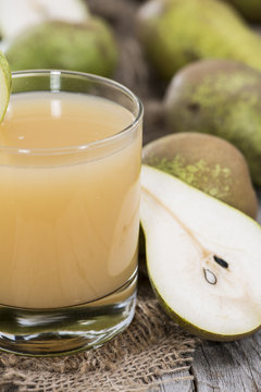 Portion of Pear juice
