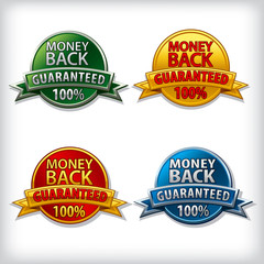 money back guaranteed badges