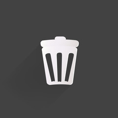 Recycle sign web icon,flat design