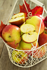 Apples in a basket