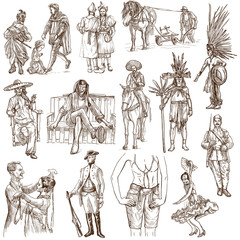 People all over the world collection no.5 - white set