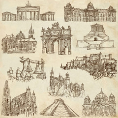 Famous places and architecture around the World - paper set 4