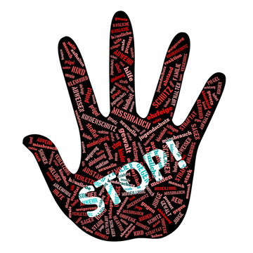 STOP-Hand Missbrauch / Gewalt