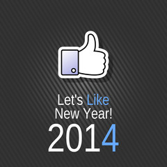 Like New Year 2014 Card