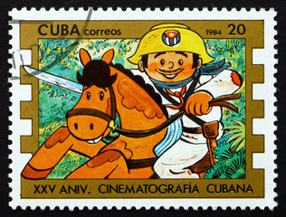 Postage stamp Cuba 1984 Comic Character