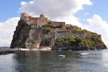 Fototapeta na wymiar Zamek Aragoński Ischia, Włochy