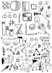 hand drawn design elements business