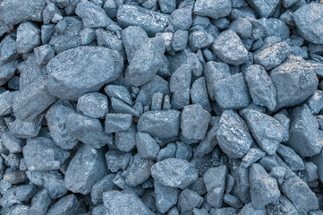 textured coal in daylight