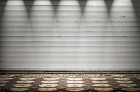 Spot Lights over the White Wall