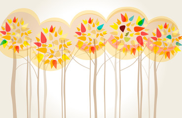 Cute autumn illustration