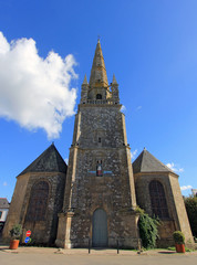 Fototapeta na wymiar Eglise Saint CORNELY - Carnac - Bretania