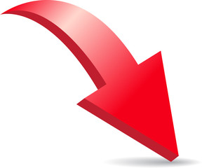 Векторная красная стрелка