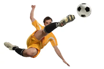 Zelfklevend Fotobehang Soccer Player in Action © R. Gino Santa Maria
