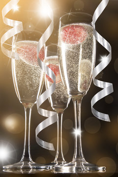 Pair of champagne flutes